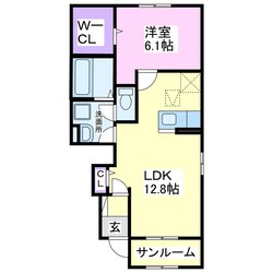 パッシィオーネ　Wの物件間取画像